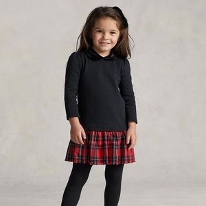 NWT: Ralph Lauren Polo Plaid Stretch Ponte Dress, Size 3T